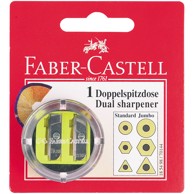 FABER-CASTELL Šiljilo, 2 rupe, PVC, s kutijom