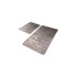 MILA HOME Sive od samta kupaonske prostirke u setu 2 kom 60x100 cm
