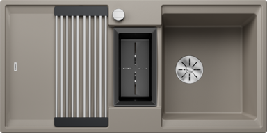 BLANCO Sudoper Adira 6 S InFino Silgranit sklopiva rešetka + kadica, s dalj.upr. - tartufo