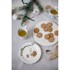 KÄHLER DESIGN Desertni porculanski tanjur Hammershøi Christmas, bijeli s božićnim motivom, ⌀ 19 cm