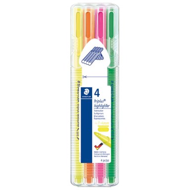 STAEDTLER marker za označavanje Triplus 362 SB4, 1-4 mm, neon, 4 boje