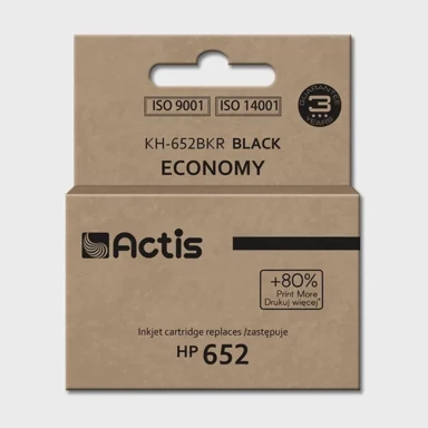 ACTIS Tinta za pisač KH-652BKR, zamjena za HP 652 F6V25AE, standardna, 15 ml, crna