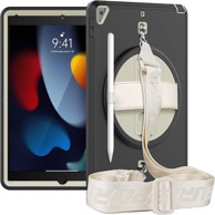 NIKCORP Zaštitna maska za iPad Air 3 / iPad Pro 10.5 / iPad 7/8/9 10.2 s rotirajućim stalkom i naramenicom, siva
