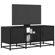 TV ormarić crni 100 x 35 x 41 cm konstruirano drvo i metal