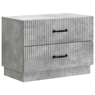 Noćni ormar, 62 x 34,5 x 44,5 cm, konstruirano drvo, betonsko siva