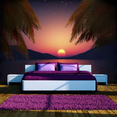 Foto tapeta Romantic evening on the beach 350x245