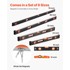 VEVOR Libela torpedo, set od 6 kom., 2000 x 30 x 65 mm, crna