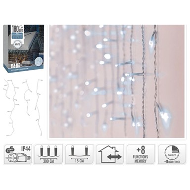 Vanjske LED lampice, 180 LED žaruljica, bijele