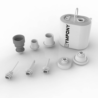 SYMFONY Mini vanjski kompresor Air Force 1 bijeli QW2201W