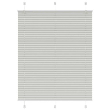 Roleta plisirana, 105x100 cm, širina tkanine 104,4 cm, svijetlosiva