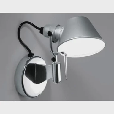 Zidna LED svjetiljka Tolomeo Micro Faretto, 267 lm, aluminij, bez prekidača