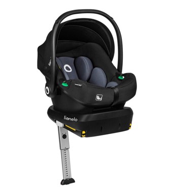 LIONELO Astrid i-Size autosjedalica i baza set, 40-87 cm, crno-sivi