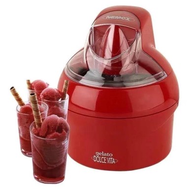 GELATO Aparat za sladoled Dolce Vita 1,1 l, crvena