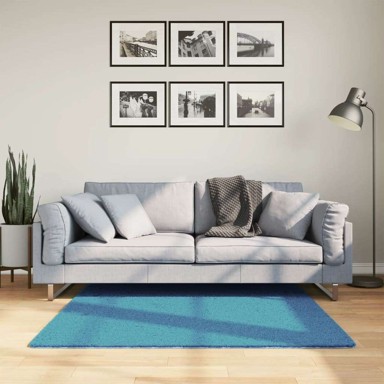 Tepih OVIEDO kratkih vlakana, tirkizni, 100x200 cm