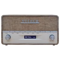 DENVER Radio DAB-36LW, prijenosni, digitalni, smeđi, bijeli