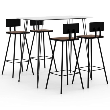 Barski set, bijela, 3 kom