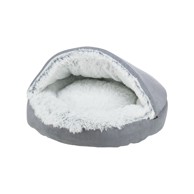 TRIXIE Ležaj za ljubimce špilja Harvey soft fi-70 cm sivi/bijelo-crni