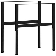 Okvir za radni stol, metalni, 55 x (69–95,5) cm, siva, 2 kom