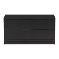 WOOOD Crna modularna TV komoda od masivnog bora 75x40 cm Finca 