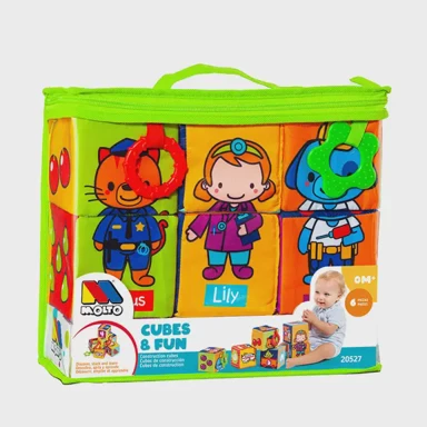 MOLTO Kocke od mekane tkanine Cubes Fun