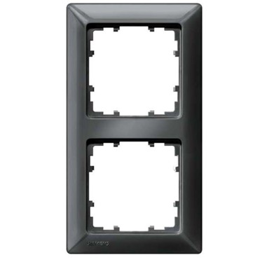 SIEMENS Poklopac za prekidač i utičnicu 5TG25526, crni/metalni