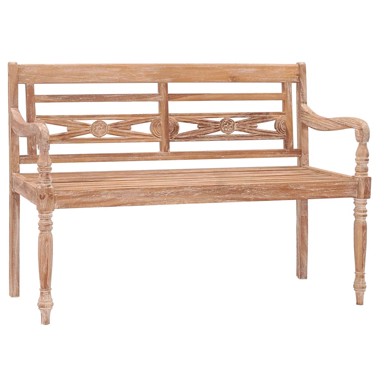 Klupa Batavia, 120 cm, tikovina