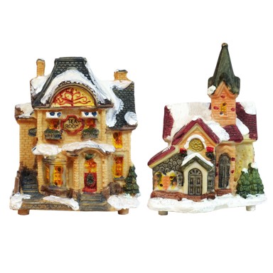 LED božićni ukras – Seoska kućica