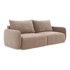 MAKAMII Svjetlo smeđa sklopiva/s prostorom za odlaganje sofa 238 cm Kalena, 238x102x86 cm