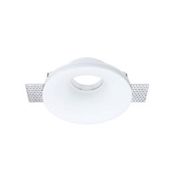 Okrugla ugradbena armatura, gips, GU10