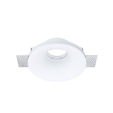 Okrugla ugradbena armatura, gips, GU10