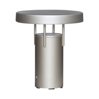 HÜBSCH Svijetlo siva LED stolna lampa s mogućnosti zatamnjivanja (visina 20 cm) BringMe 