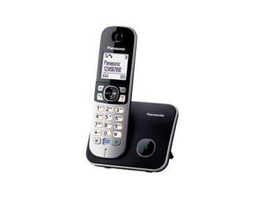 PANASONIC Telefon KX-TG6811FXB, bežični, crni