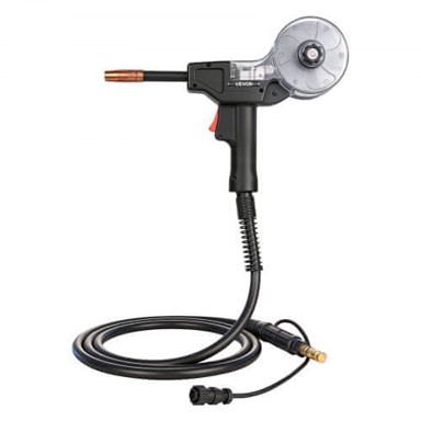 VEVOR Spool Gun, 130 A, kabel 3 m, 360 x 250 x 80 mm, crni