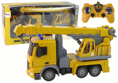 Kamion s dizalicom na daljinsko upravljanje CRANE CONSTRUCTION 2.4G R/C 1:12, žuta