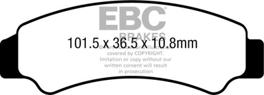 EBC Kočione pločice FA726R, set za 1 disk