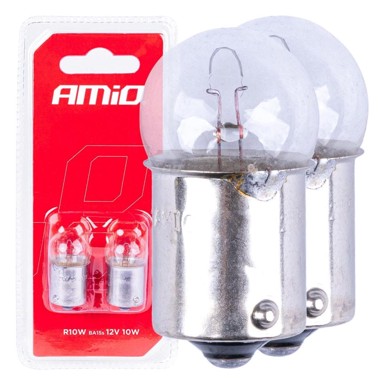 SLOMART Halogena žarulja AMIO R10W, BA15s, 12V, 2 kom.