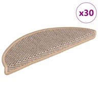 Samoljepljivi otirači za stepenice 30 kom 56x17x3 cm svjetlobež
