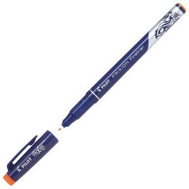 PILOT Flomaster SW-FF-O, Frixion Fineliner, piši-briši, 0,45 mm, narančasti