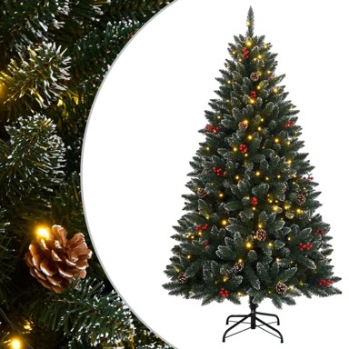 Božićno drvce umjetno s 300 LED žarulja 210 cm