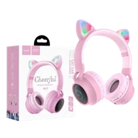 HOCO Bežične slušalice s mačjim ušima W27, roze