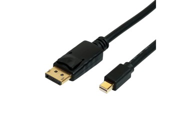 ROLINE Mini DisplayPort kabel v1.4, mDP-DP M/M, 8K, 1.0m, crni