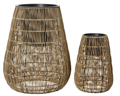 Pletena tegla Kate 26 x 26 x 37 cm, svijetlo smeđa