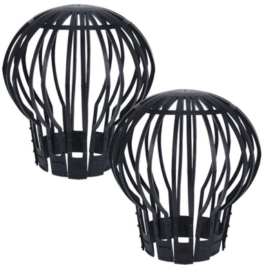 PROGARDEN Plastični filter za oluke 2 komada, crno