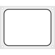 HENDI Matrični obrazac za stroj za zatvaranje posuda, 227 x 178 mm, 805572
