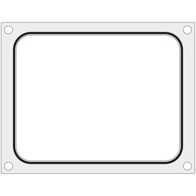HENDI Matrični obrazac za stroj za zatvaranje posuda, 227 x 178 mm, 805572