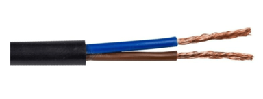 Plosnati kabel H03VVH2-F (OMYp) 2x1,5, 50 m, crni