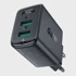 ACEFAST Zidni punjač A33, crni, 2x USB, 18W