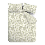 CATHERINE LANSFIELD Posteljina Sorrel Leaves 135x200 cm Zelena