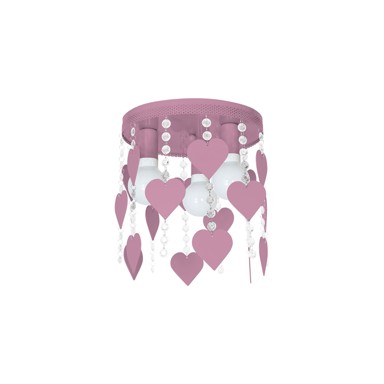 Stropna svjetiljka CORAZON VIOLET 3xE27