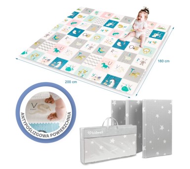 Podloga za igru 180x200cm ABECEDA